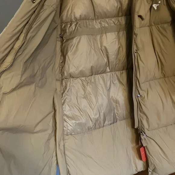 The Arrivals Beige Puffer Jacket - Picture 10 of 13